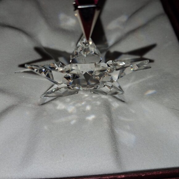 Swarovski 1991 Christmas Ornament 1st Year Release North America Version COA EUC - Picture 8 of 16